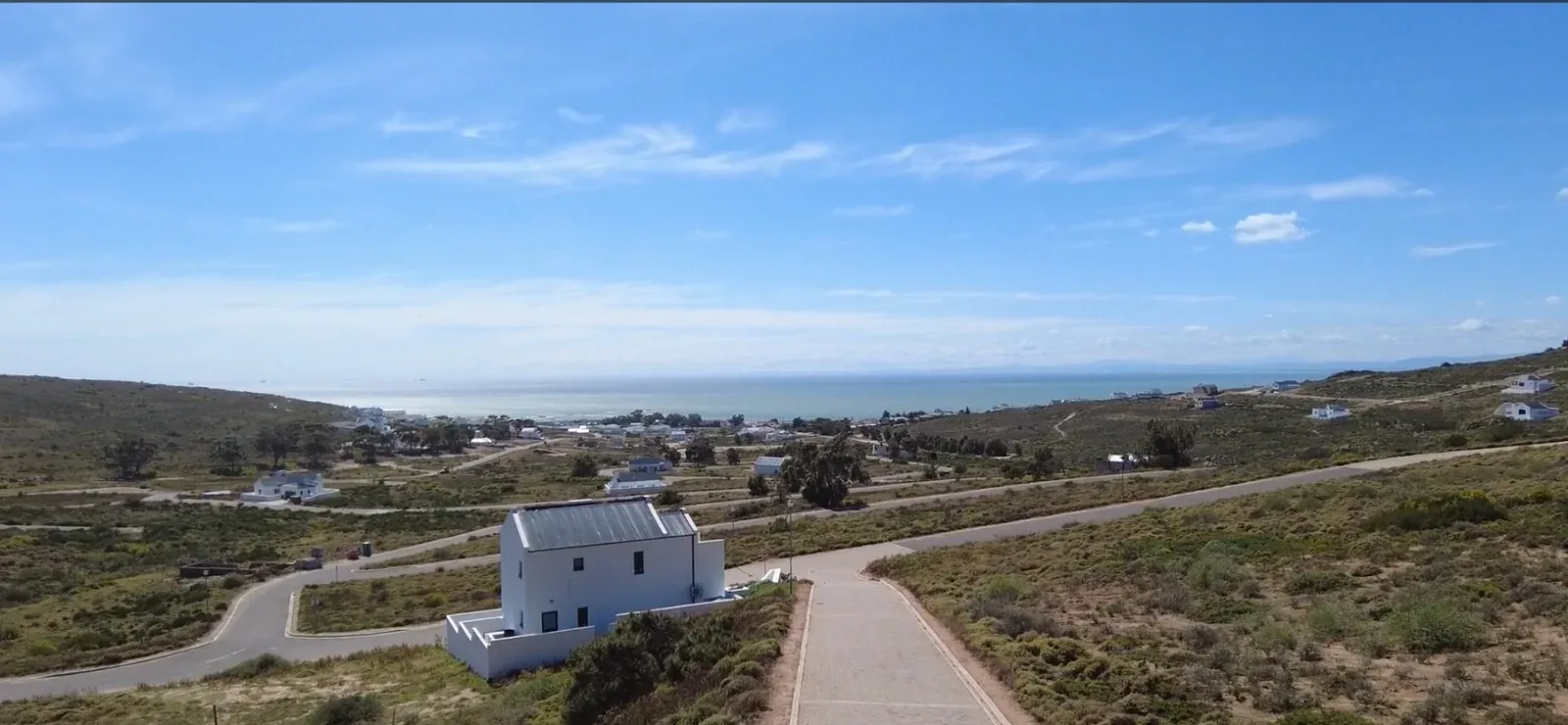 Drone photograph of Kapteinskloof looking out over St Helena Bay